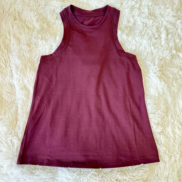 Lululemon Athletica Women’s Burgundy Red Tank Top Size: 4 - Picture 1 of 5